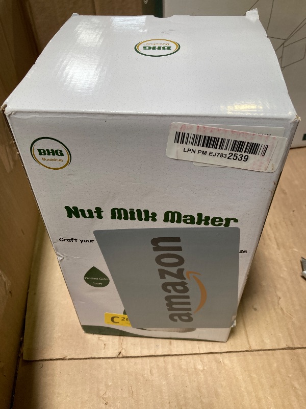 Photo 1 of Upgraded 20OZ Nut Milk Maker Machine - Multi-Functional Automatic Almond with 10 Blades, Plant-Based, Oat, Soy, and Dairy Free Beverages 12 Hours Timer/Auto-clean/Room Temp/Keep Warm/Boil, White