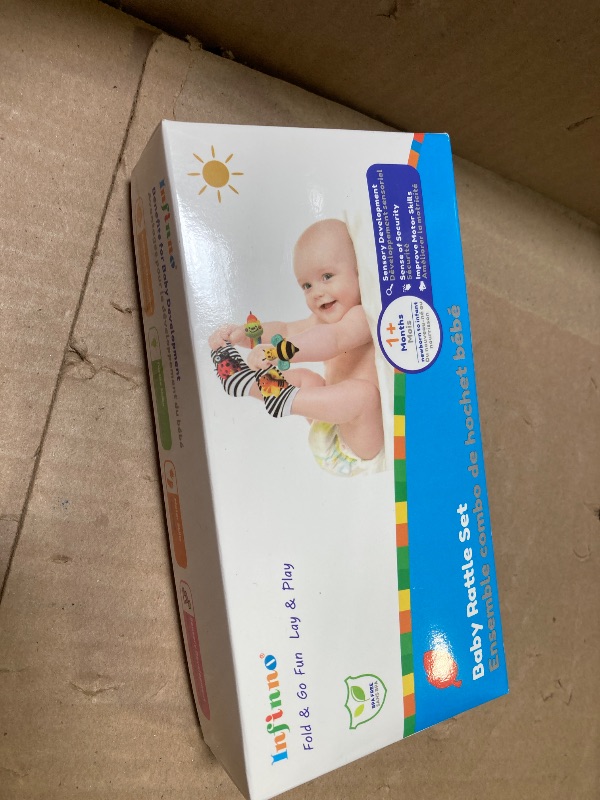 Photo 1 of Infinno Baby Wrist Rattle Socks and Foot Finder Set, Perfect Baby Toys for 0-12 Months Newborn Boys and Girls As Shower Gifts, Garden Bug Series