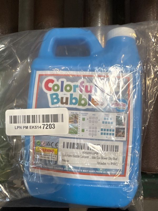 Photo 1 of Lulu Home Concentrated Bubble Solution, 1 L/ 33.8 OZ Refill for Bubble Machines, Giant Wands, and Blowers - Up to 2.5 Gallons for Kids' Birthday Parties