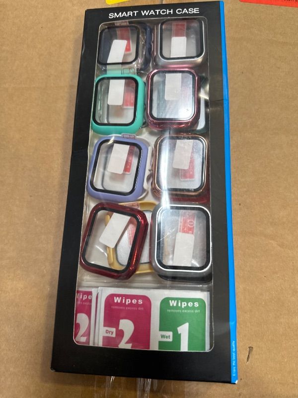 Photo 1 of PKMH [16 Pack] Hard PC Case with Screen Protector Compatible for Apple Watch Series 4/5/6/SE 40mm, Full Edge All Around Protective Bumper Anti-Scratch Frame Cover for iWatch Smartwatch Accessories