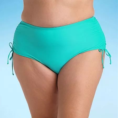 Photo 1 of Sonnet Shores Brief Bikini Swimsuit Bottom-Plus, 18w, Blue
