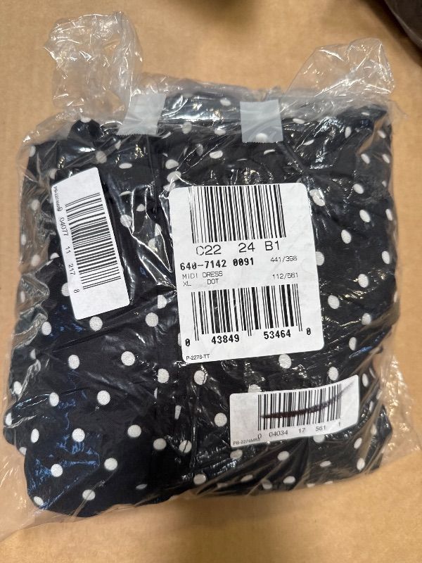 Photo 1 of By&by Womens Short Sleeve Dots MIDI Fit + Flare Dress Juniors, X-large, Black
