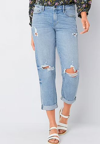 Photo 1 of a.n.a Womens Mid Rise Boyfriend Jean size 18
