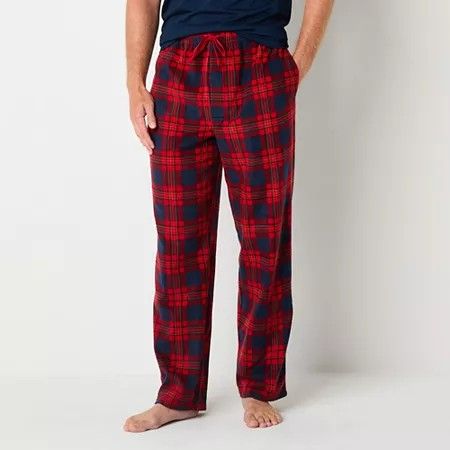 Photo 1 of St. John's Bay Mens Microfleece Pajama Pants, Large, Red
