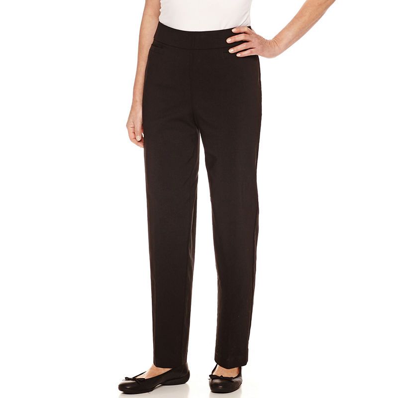 Photo 1 of Alfred Dunner Classics Womens Allure Stretch Pant, 12 Short, Black
