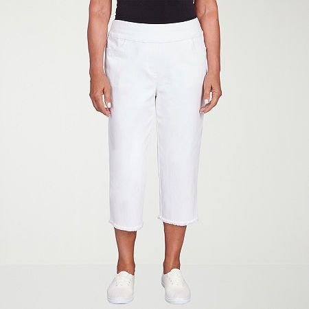 Photo 1 of Alfred Dunner Classics Womens Straight Straight Fit Capri Pant, 12, White