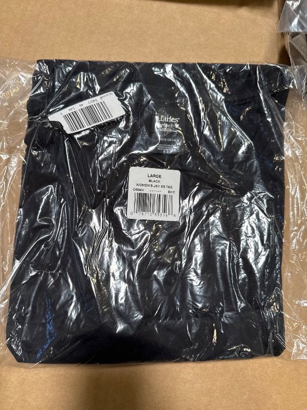Photo 1 of Hanes womens Nano Premium Cotton V-neck Tee fashion t shirts, Black - 1 Pack, Large US