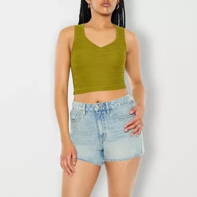 Photo 1 of Forever 21 Baby Womens V Neck Sleeveless Crop Top Juniors Avocado Size Small