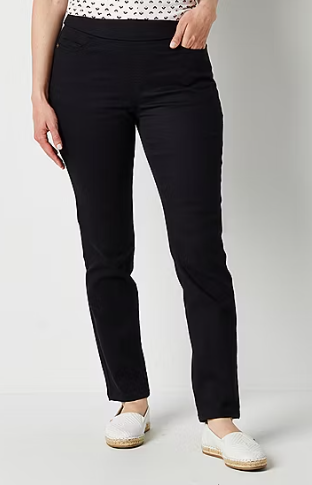 Photo 1 of Liz Claiborne Tall Womens Amber Mid Rise Straight Pull- On Pants 8t

