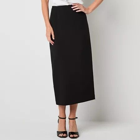 Photo 1 of Black Label by Evan-Picone Womens Suit Skirt Long, 8, Black
