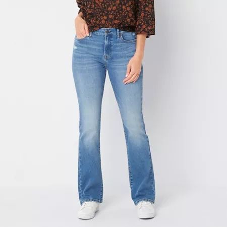 Photo 1 of A.n.a-Tall Womens High Rise Bootcut Jean, 4 Tall, Blue
