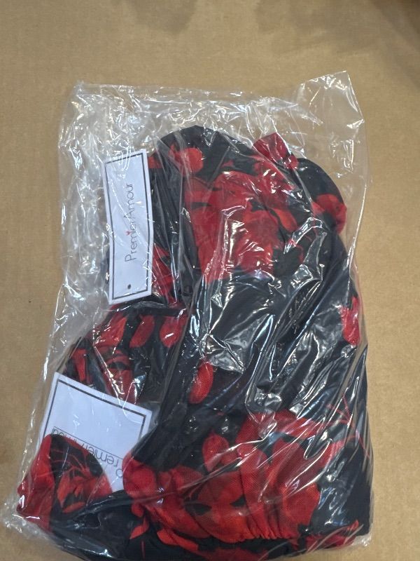 Photo 1 of Premier Amour Womens One Shoulder Sleeveless Floral Sheath Dress, 6, Black
