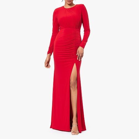 Photo 1 of DJ Jaz Womens Long Sleeve Evening Gown, 18, Red
