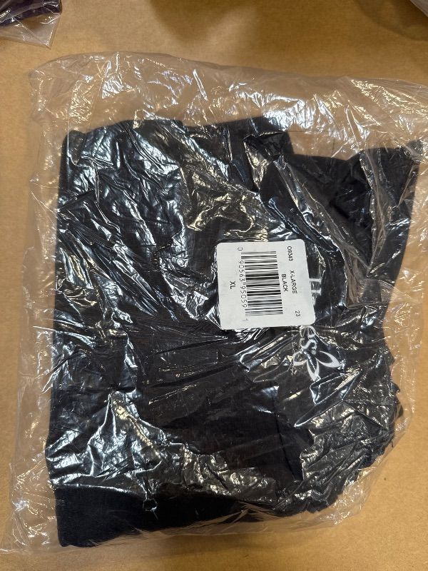 Photo 1 of Hanes womens Stretch Cotton Raglan Sleeve Tee Shirt, Black, X-Large US