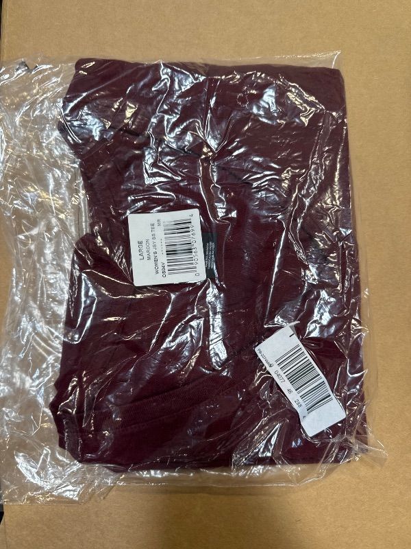 Photo 1 of Hanes Comfortblend Perfect-T V-Neck T-Shirt, Cotton Short Sleeve Tee for Women, 1 or 2 Pack, Maroon-1 Pack, Large