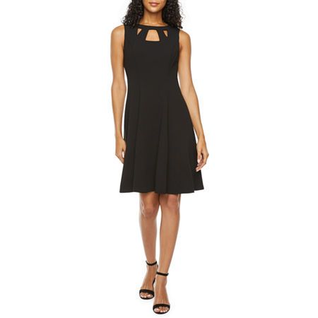 Photo 1 of Alyx Womens Sleeveless Fit + Flare Dress, 14, Black
