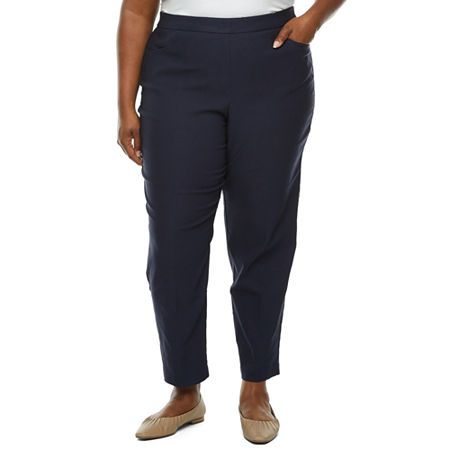 Photo 1 of Alfred Dunner Classics Womens Plus Slim Pull-on Pants, 20w, Blue

