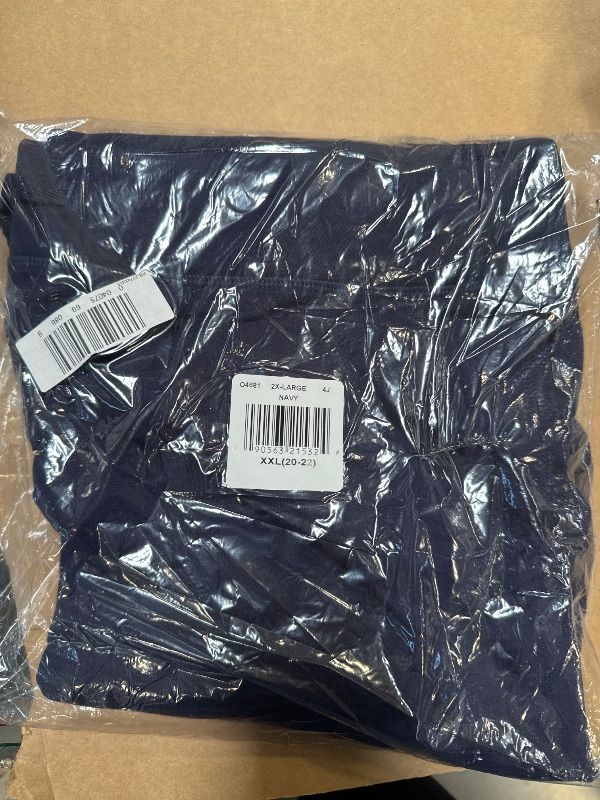 Photo 1 of Hanes Women's French Terry Bermuda Pocket Short, XX-Large, Navy