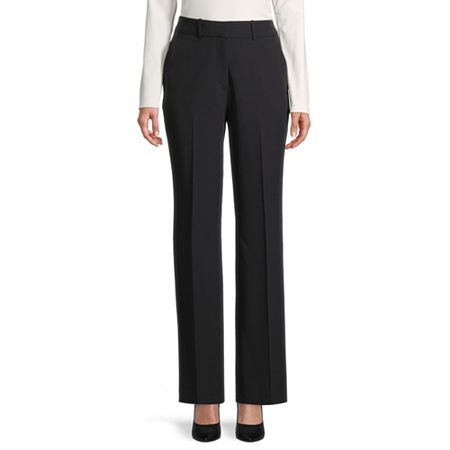 Photo 1 of Worthington Womens High-Rise Modern Trouser, 10 Short, Black

