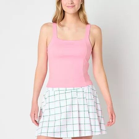 Photo 1 of Xersion EverUltra Womens Sleeveless Bandeau Shelf Bra Tank Top, X-large, Pink