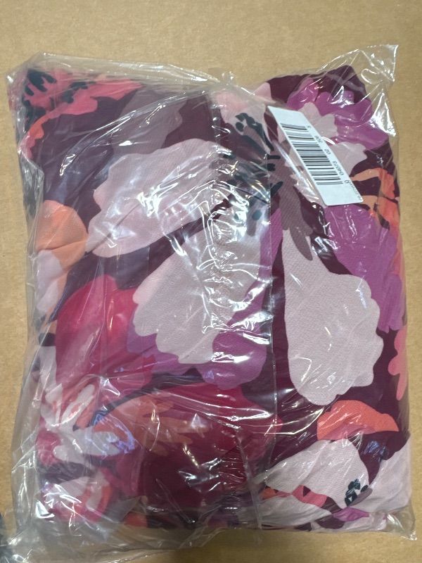 Photo 1 of Liz Claiborne Womens Short Sleeve Floral MIDI Wrap Dress, X-large, Red
