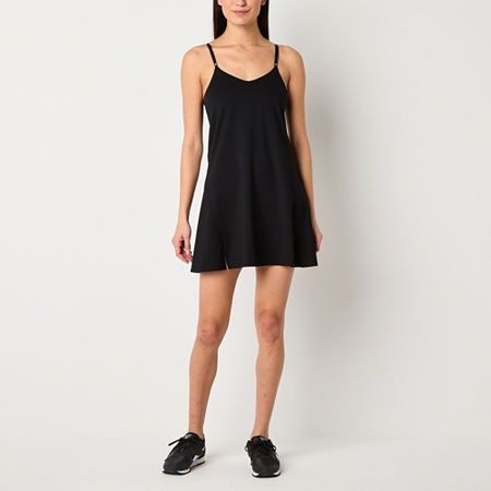Photo 1 of Xersion EverRestore Womens Sleeveless MIDI Active Tennis Dress, Large, Black
