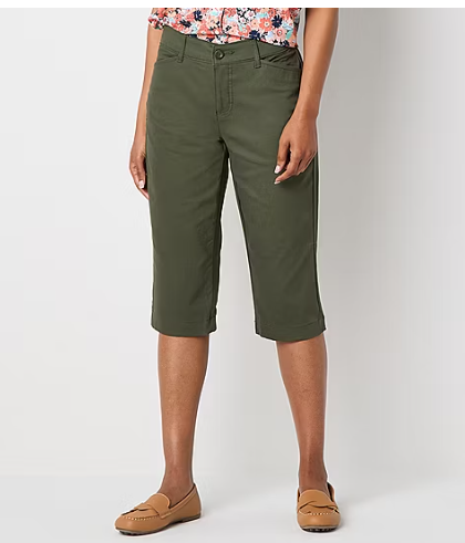 Photo 1 of St. John's Bay Secretly Slender Womens Slim Mid Rise Regular Fit Capri Pant size 6