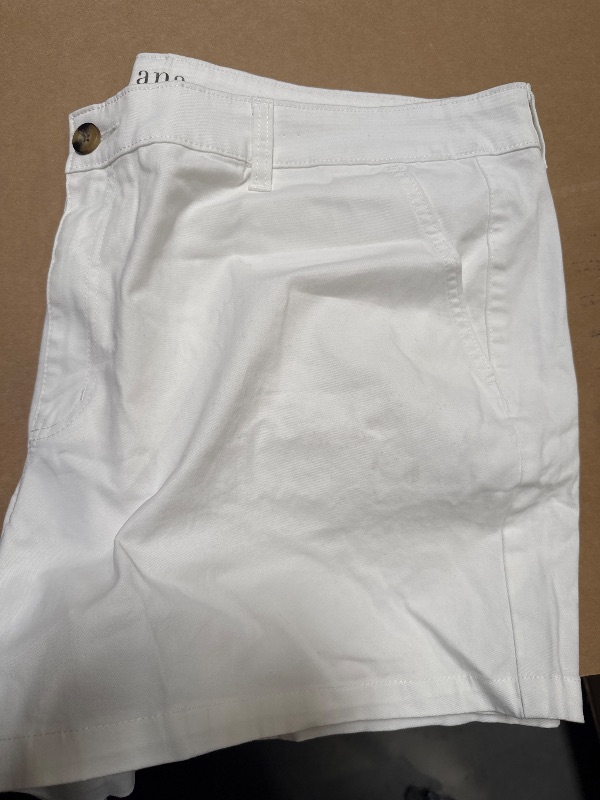 Photo 1 of a.n.a Womens 4 1/2" Mid Rise Chino Short-Plus 22w
