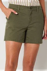 Photo 1 of a.n.a Womens 4 1/2" Mid Rise Chino Short-Plus 22w
