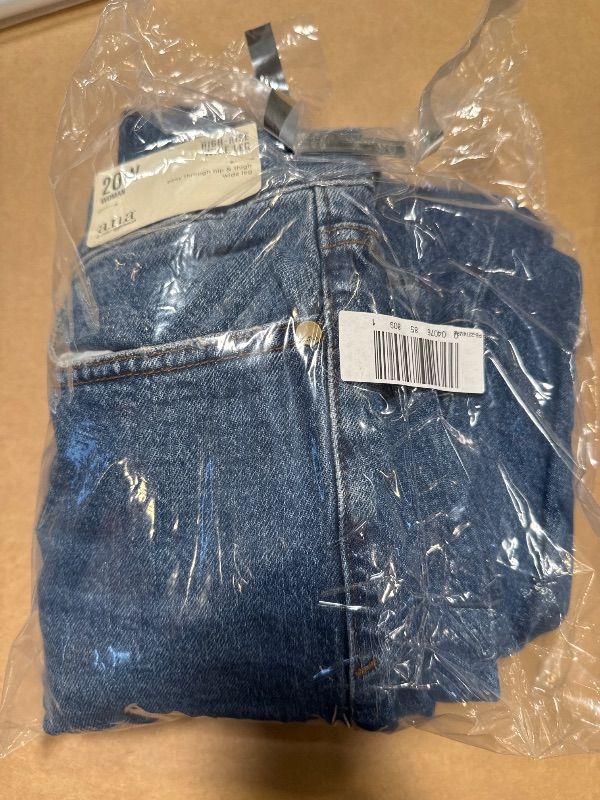 Photo 1 of A.n.a Plus Womens Adaptive High Rise Loose Fit Easy-on + Easy-off Jean, 20w, Blue
