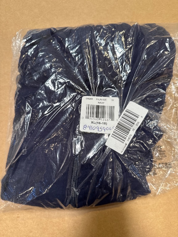 Photo 1 of Hanes Womens Slub Knit Full-zip Hoodie, Textured Cotton Zip-up T-shirt For Fashion-hoodies, Navy, X-Large US