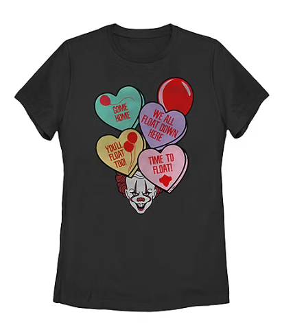 Photo 1 of 2 xl It Candy Corny Hearts Tee Womens Crew Neck Short Sleeve Regular Fit Juniors Graphic T-Shirt
