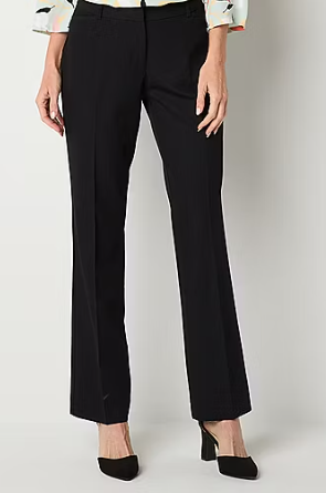 Photo 1 of Liz Claiborne Adaptive Audra Tailored Womens Adaptive Easy-on + Easy-off Straight Mid Rise Curvy Fit Trouser size 4

