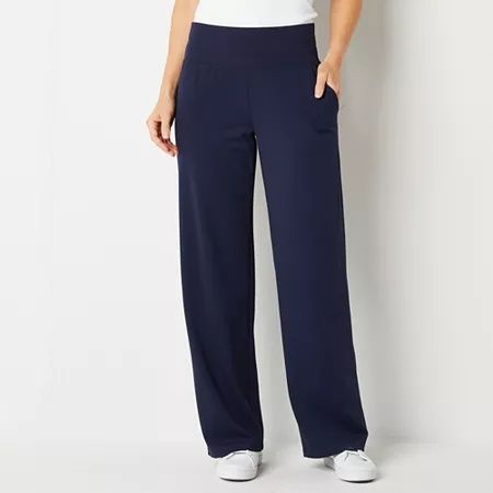 Photo 1 of Stylus Womens High Rise Wide Leg Pant, Medium, Blue
