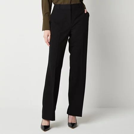 Photo 1 of Worthington Womens High-Rise Modern Trouser, 4 Petite, Black
