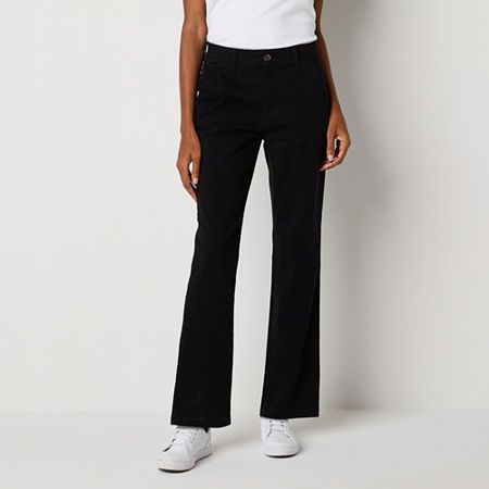 Photo 1 of St. John's Bay Women's Relaxed Fit Girl Friend Chino Pant, 10, Black