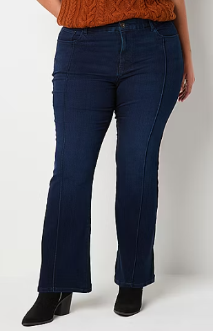 Photo 1 of Ryegrass - Plus Womens High Rise Flare Leg Jean 16w
