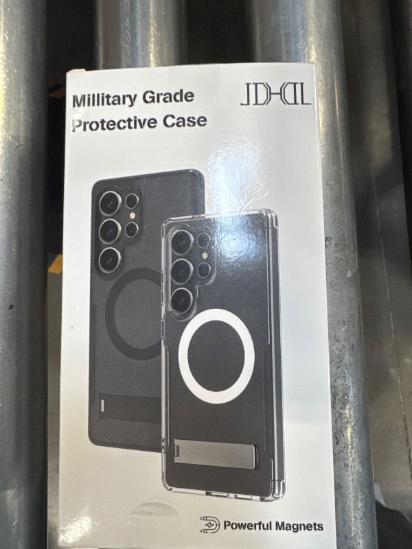 Photo 1 of JDHDL for Samsung Galaxy S25 Ultra Case, [Compatible with Magsafe] Built-in Invisible Kickstand, Military Grade Shockproof Protective Magnetic Phone Case (Clear, for S25 Ultra)