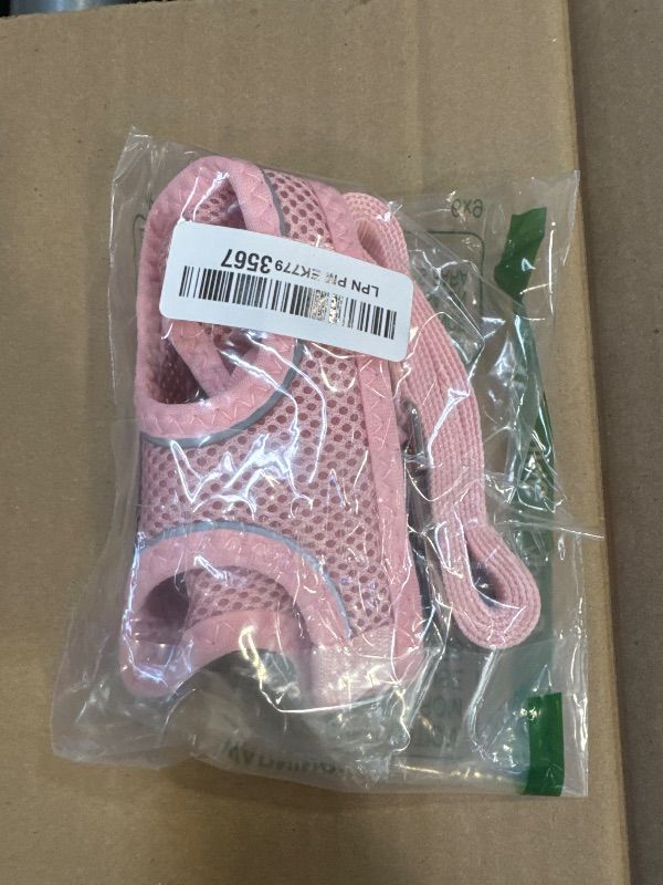 Photo 1 of Fida Cat Harness and Leash Set for Walking Kitten and Puppy, Escape Proof Kitten Harness with Breathable Lightweight Soft Mesh, Adjustable Reflective Step-in Design. (XXXS, Pink)