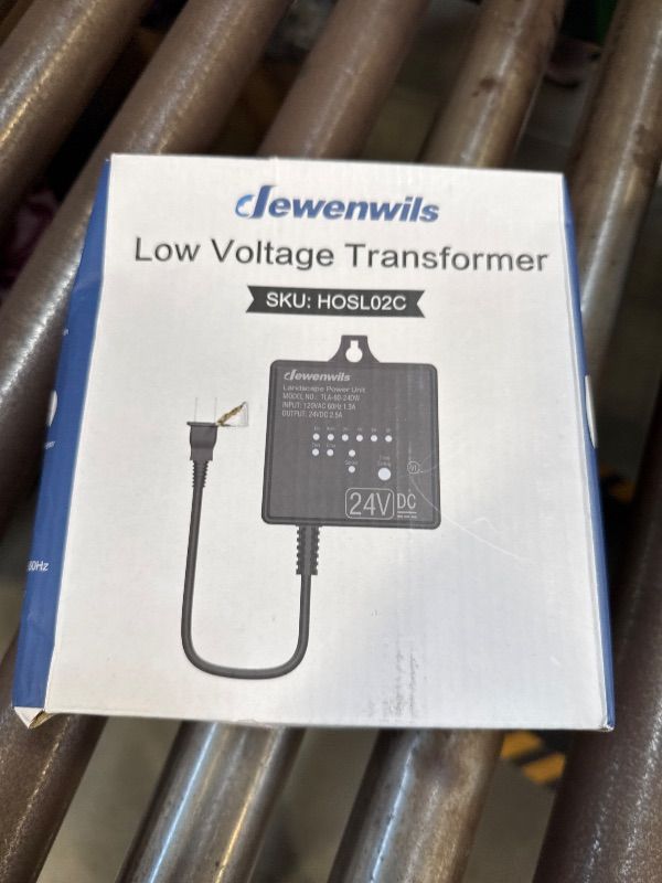 Photo 1 of DEWENWILS Low Voltage Landscape Transformer, 60W 120V AC to 24V DC, Landscape Lighting Transformer with Timer & Photocell Sensor, Outdoor Weatherproof for LED Lights, Spotlights, Pathway Lights