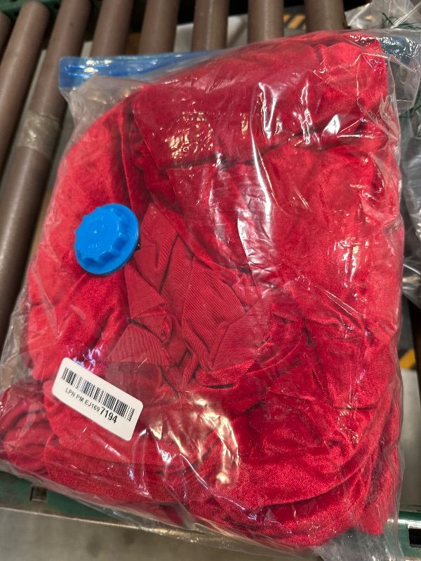 Photo 1 of KKJIAF Red Stretch Velvet Fabric 60 Inch Wide, 5 Yard Soft Stretchy Fabric for Sewing Clothes, Apparel, Costume, Crafts - 90% Polyester 10% Spandex