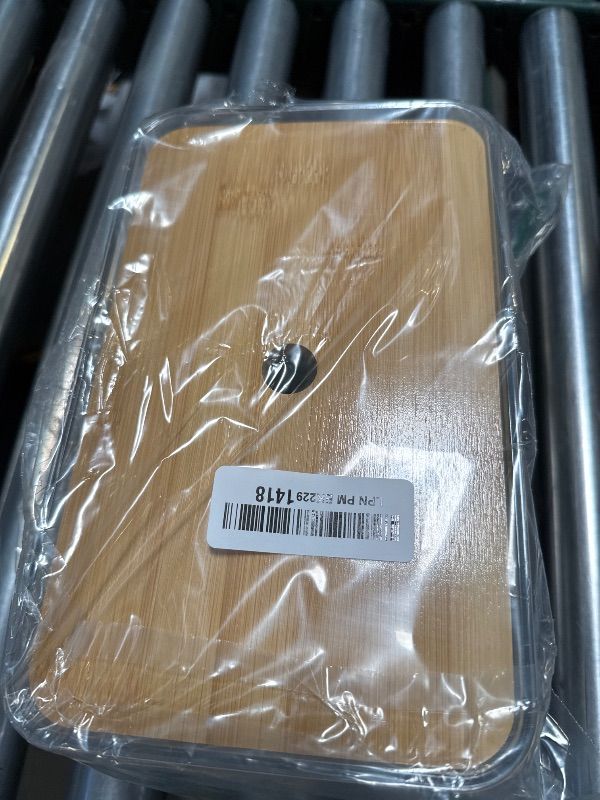 Photo 1 of Hudgan Medium (8 Gallon) Trash Bag/Garbage Bag Dispenser with Bamboo Top Suitable for Kitchen Under Sink