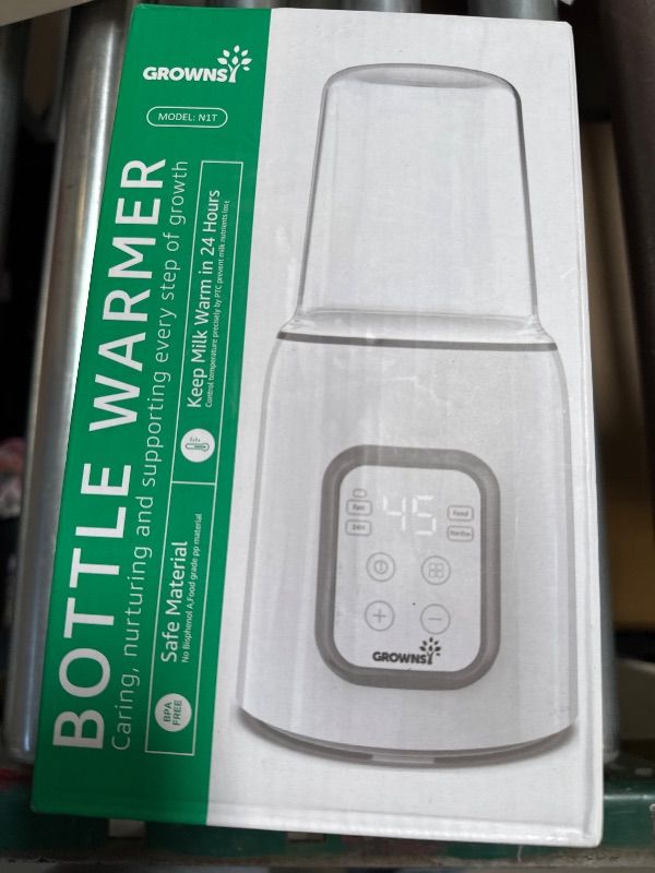 Photo 1 of Bottle Warmer, GROWNSY 8-in-1 Fast Baby Milk Warmer with Timer for Breastmilk or Formula, Accurate Temperature Control, with Defrost, Sterili-zing, Keep, Heat Baby Food Jars Function