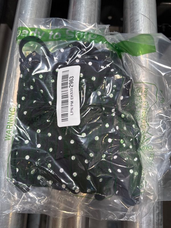 Photo 1 of SUUKSESS Women Sexy Deep V Neck Sleeveless Fitted Basic Tops Y2K Going Out Crop Tank Top Camisole (Black Polka Dots,XS)