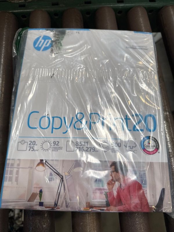 Photo 1 of HP Printer Paper | 8.5 x 11 Paper | Copy &Print 20 lb | 1 Ream Case - 500 Sheets| 92 Bright | Made in USA - FSC Certified | 200060