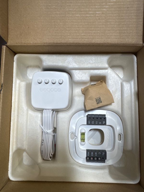 Photo 1 of ecobee3 Lite Smart Thermostat - Programmable Wifi Thermostat - Works with Siri, Alexa, Google Assistant - Energy Star Certified - DIY Install, Black