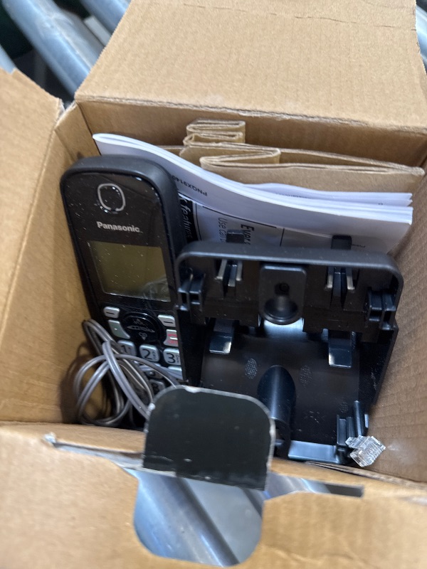 Photo 1 of Panasonic Cordless Phone with Advanced Call Block, Bilingual Caller ID and Easy to Read Large High-Contrast Display, Expandable System with 1 Handset - KX-TGD810B (Black)