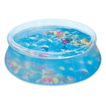 Photo 1 of Bluescape Transparent 8 Ft 3D Above Ground Ring Pool with 2 Pairs of Goggles Round Ages 6 and up Unisex

