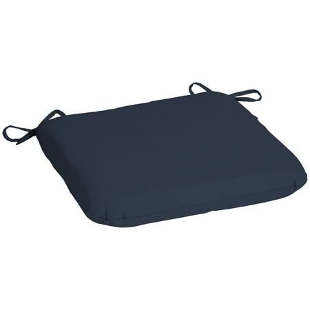 Photo 1 of Pack of 3 Mainstays 15.5 D X 17 W Navy Blue Rectangle Outdoor Seat Pads
