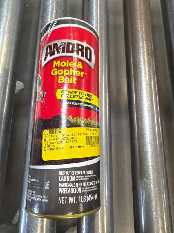 Photo 1 of Amdro Mole & Gopher Bait 1 LB, 100510486, Black label